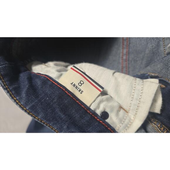 Tommy Hilfiger Jeans Womens 8 Blue Skinny Stretch Denim Mid Rise Classic Style - Picture 9 of 11